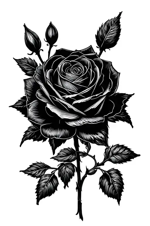 Ponder With Black Roses