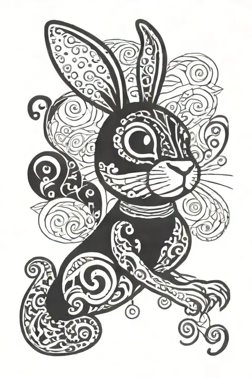 Rabit Year 1999 Written Vertically