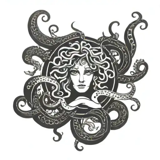 Medusa Design Zodiac Signs Cancer Sign