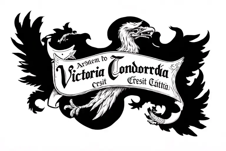 Arsenal Motto Victoria Concordia Cresit