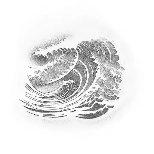 Ocean Wave Surf Board