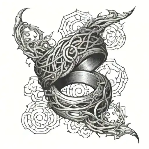 Elden Ring Rings And Lines Intertwined