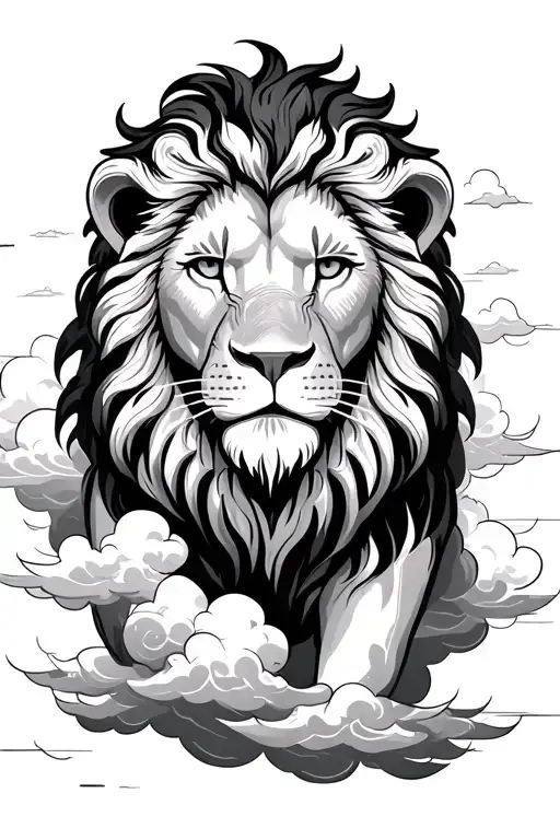Lion And Clouds