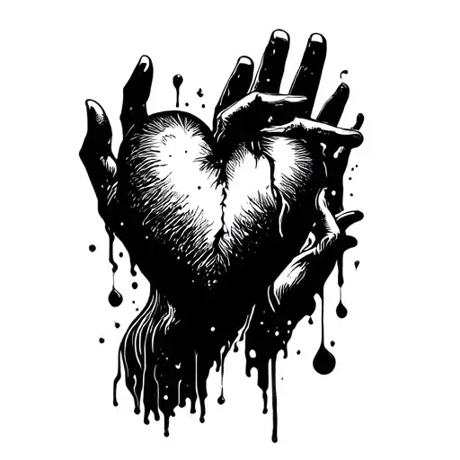 Hand And A Heart Floating