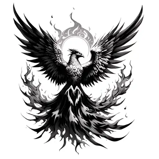 Phoenix Rising From The Ashes