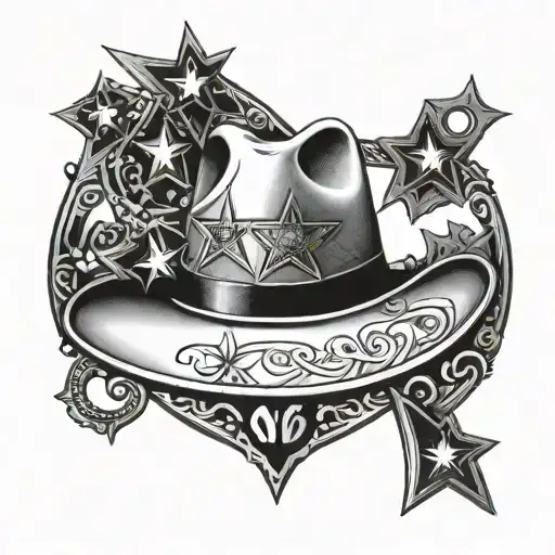 Sheriffstar With Cowboyhat