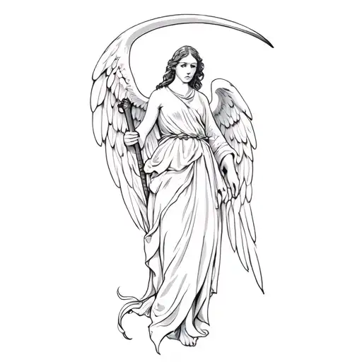 An Angel With A Scythe