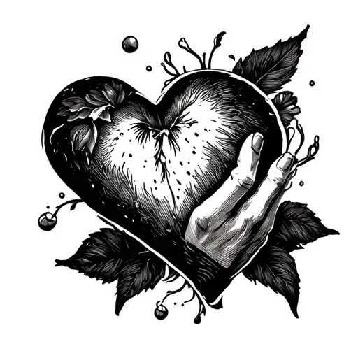 Hand And A Heart Floating