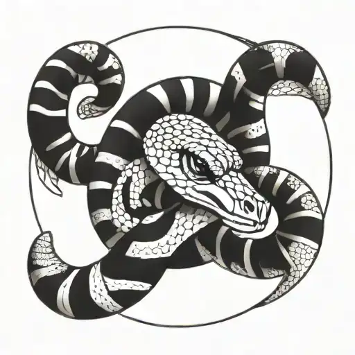 Circle Snake With Hole In Middle