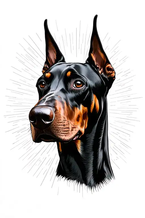 Dobermann Head
