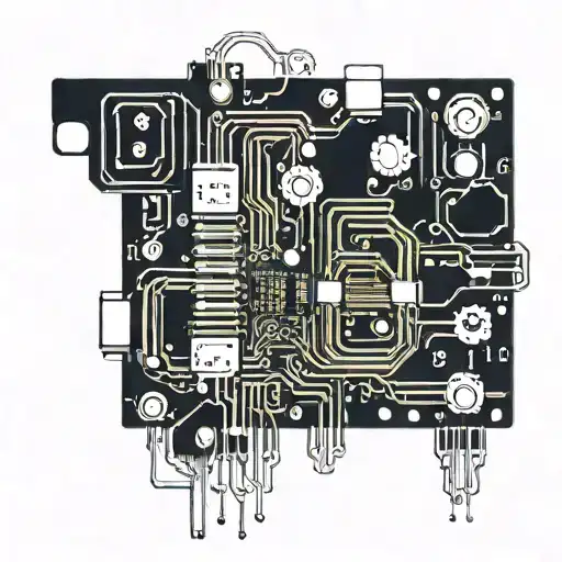Incorporate A Circuit Board Design Into A Tattoo Inspired By Computer Mechanics And Experimentation