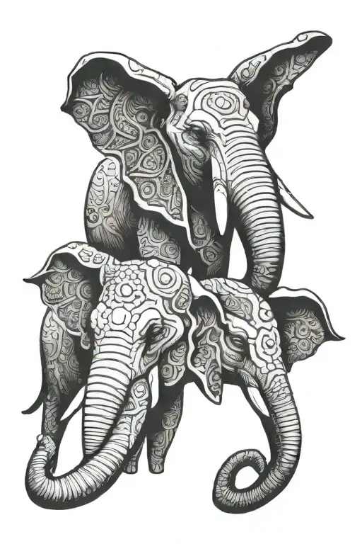 3 Headed Elephant
