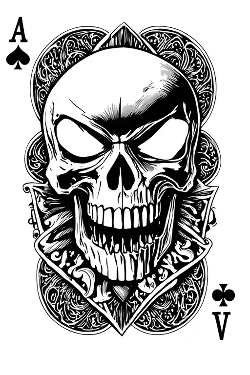 Punisher Skull On Ace Of Spades Card Joker