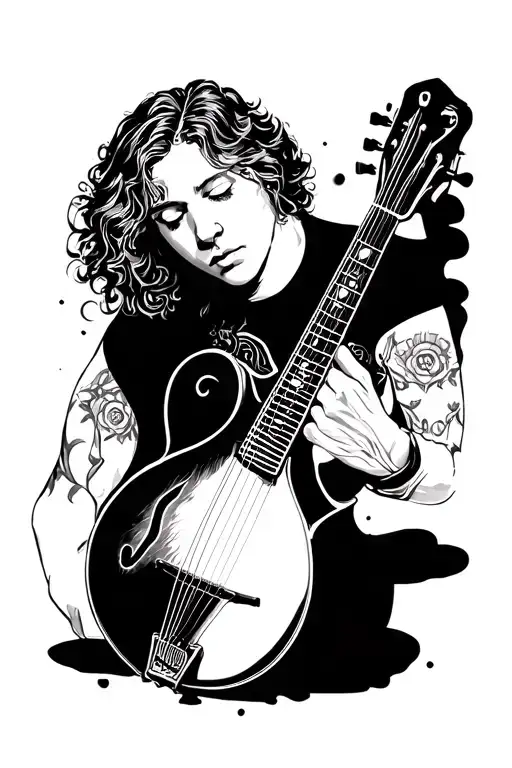 Mandolin With Drb On Neck