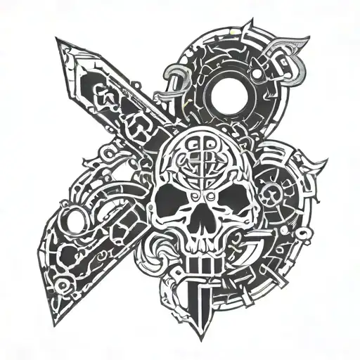 Cyber Sigilism Style Dollor Sign