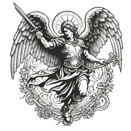 Archangel Gabriel Fighting