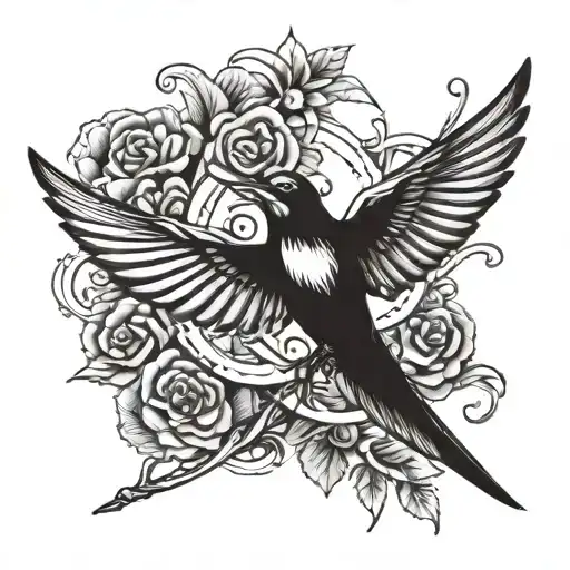 Swallow And Cross