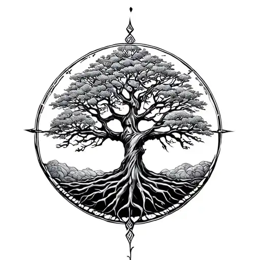 Tree Of Life Conceptual Tattoo Greek
