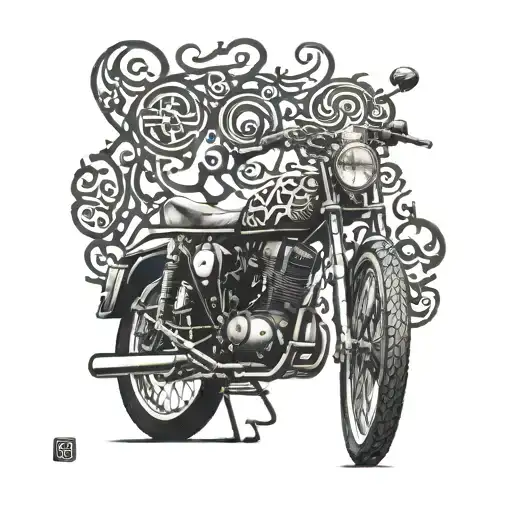 Combine Intricate Motorbike Parts With Persian Calligraphy Inspired By Tehran Street Art