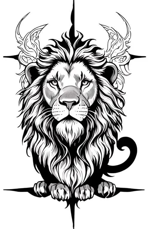 Cross Anb Lion
