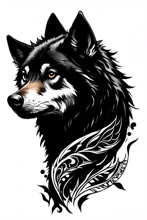 Alone Wolf Back Neck