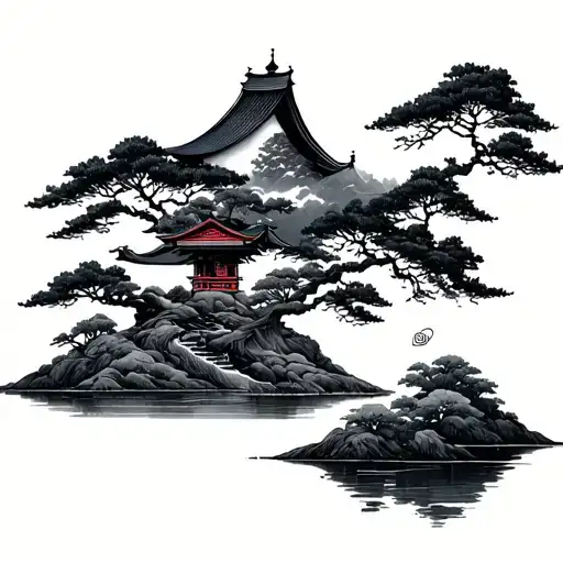 A Japanese Landscape With A Mysterious Twist