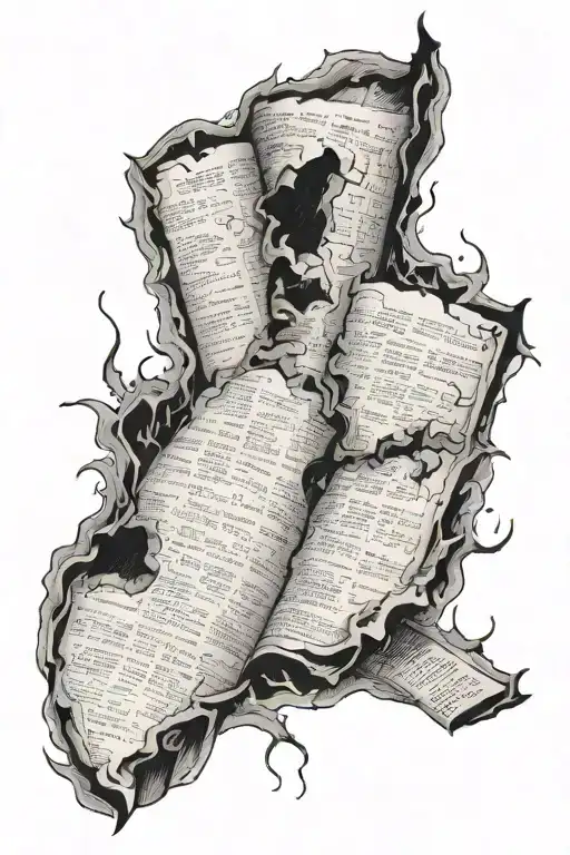 Burnt Newspaper