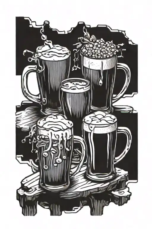 3 Wood Beer Toasting Drinks