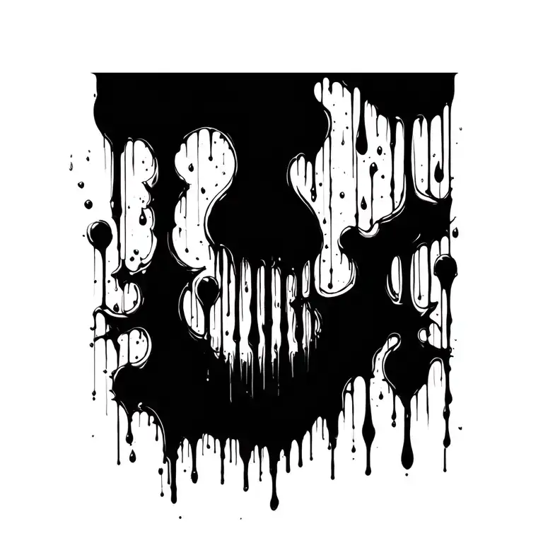 Cover Up Dark Black Blood Fading Into Nothing