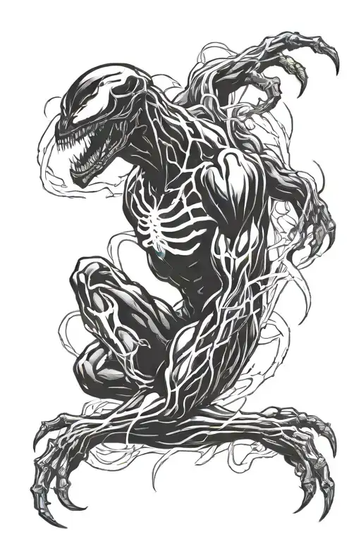 Venom Symbiote Goo Stretching