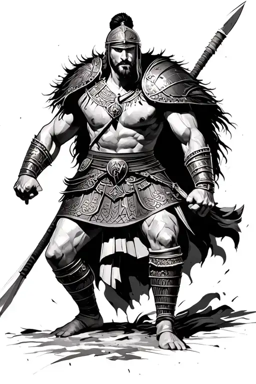 Gladiator Warrior Battling