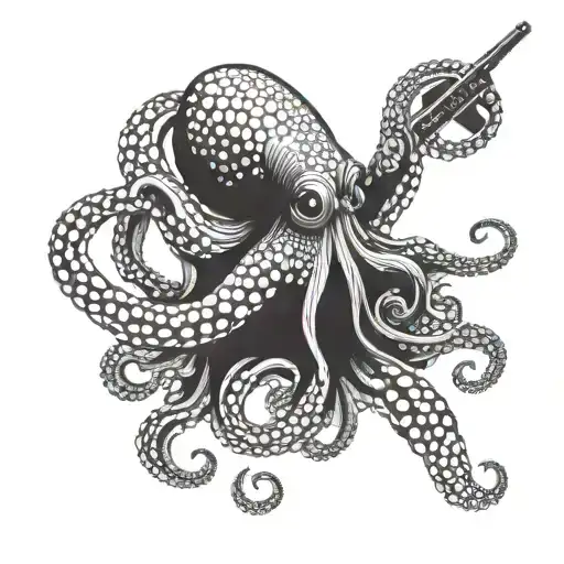 Octopus With A Gun