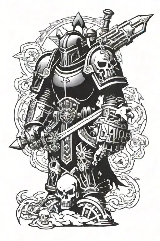 Warhammer 40K Character Surrounded