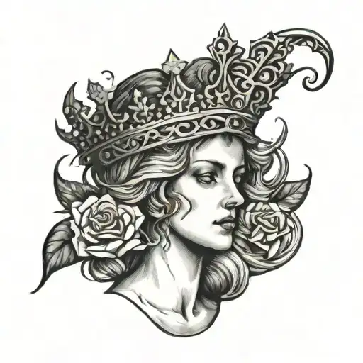 Mary With Thorn Crown
