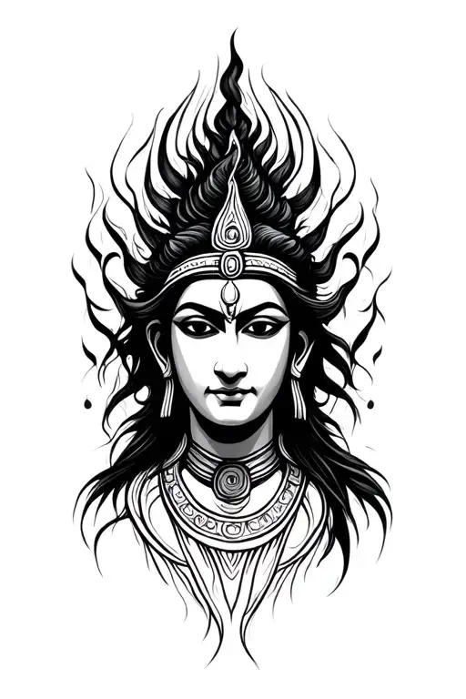 Shiva Face Emerging