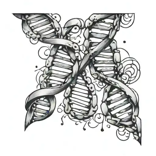 Dna Chain With Word Pain