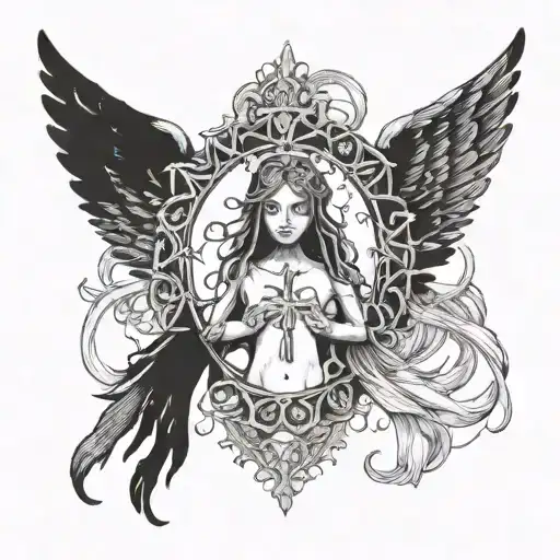 Elden Ring Cross With In Utero Cover Angel Instead Of Marika