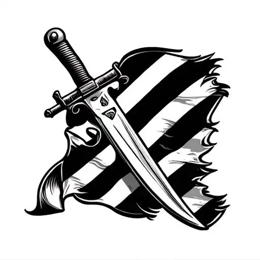 Bayonet With Samoa Flag