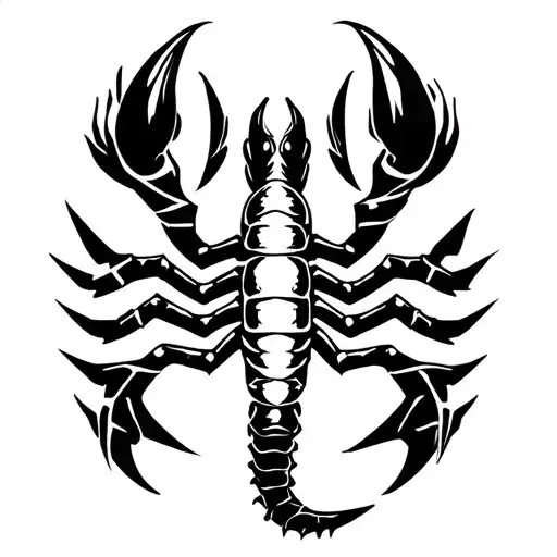 A Unique Fusion Of A Tribal Scorpio Symbol With Aviation Elements Like Propellers Or Airplanes