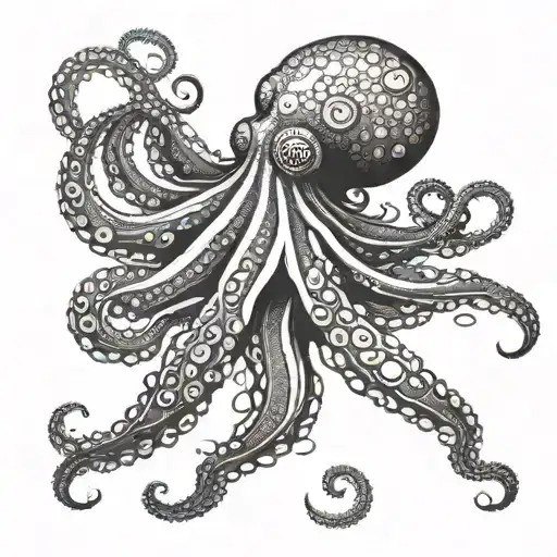 Octopus Wrapping Its Tentacles