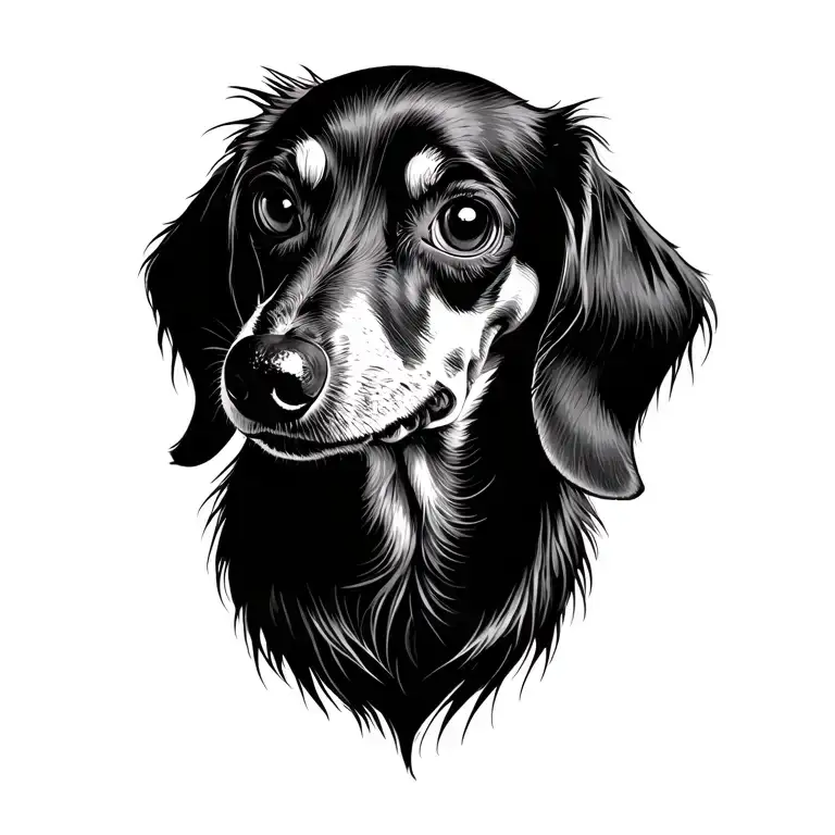 Cyber Sigilism Longhaired Dachshund
