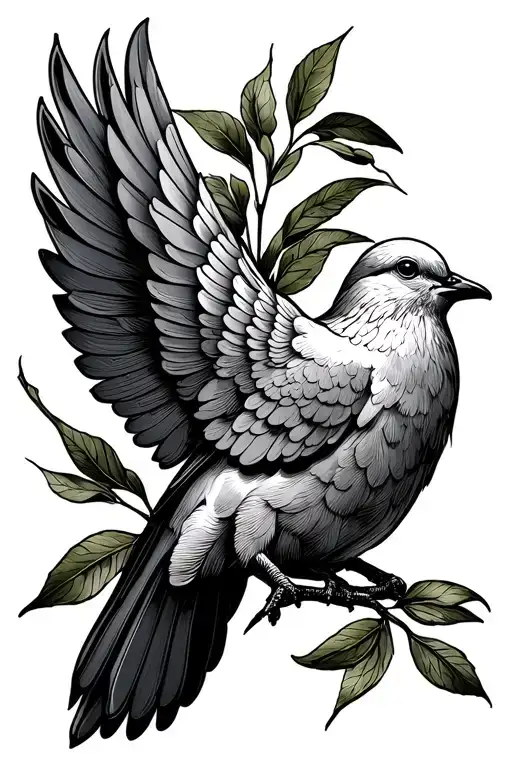 Dove With Olive Branch