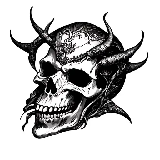 Sleeve Skull Church Eye Devil