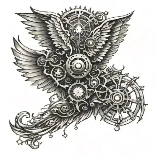 Steam Punk Wings Spread Wide