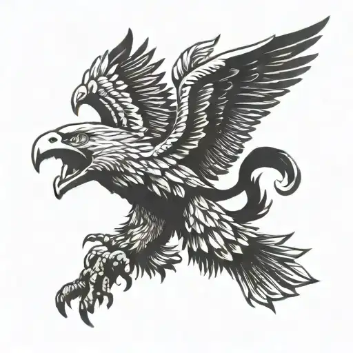 2 Headed Eagle Flying