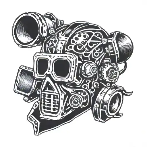 Goalie Mask And Camera