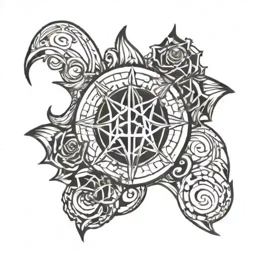 Breaking Benjamin Logo Incorporated Into The Design