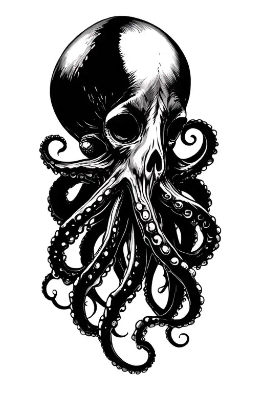 Victorian Goth Octopus Wrapped