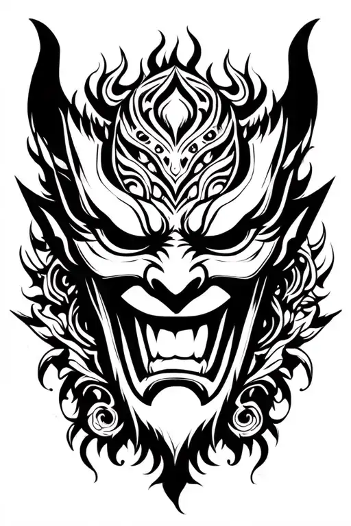 Oni Mask Surrounded