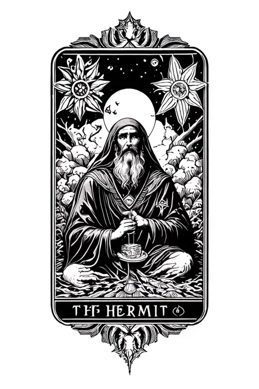 The Hermit Tarot Card